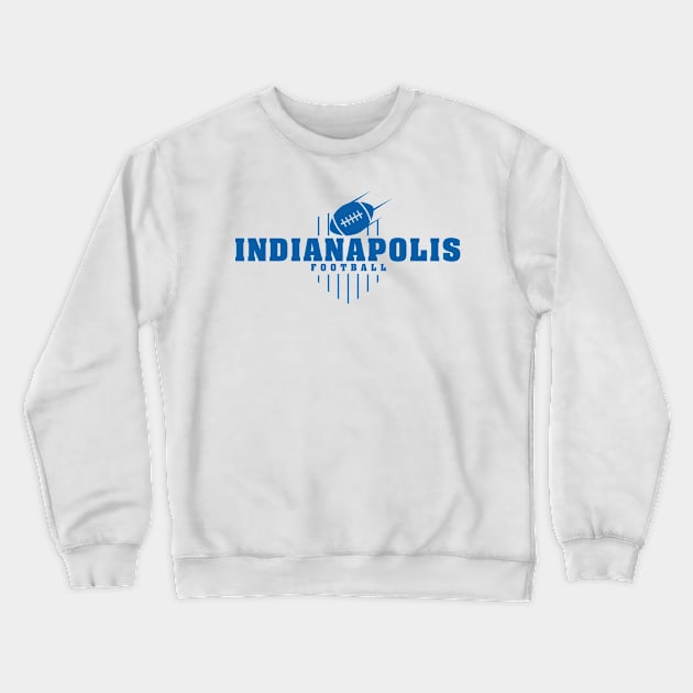 Indianapolis Football Team Color Crewneck Sweatshirt by Toogoo